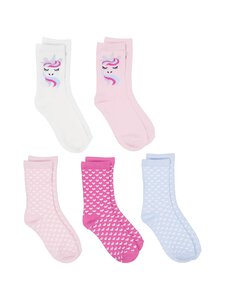 Bogi - Sokid Dua 5 paari - PASTEL HEARTS &AMP; UNICORNS | Stockmann