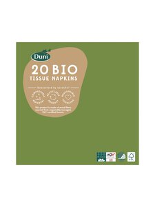 Duni - 3-krs lautasliina, 24 x 24 cm - GREEN | Stockmann