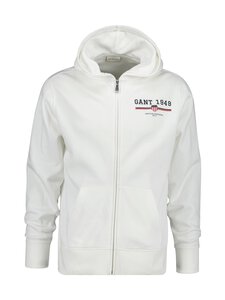 GANT - Kapuutsiga pusa Graphic Full Zip - 113 EGGSHELL | Stockmann