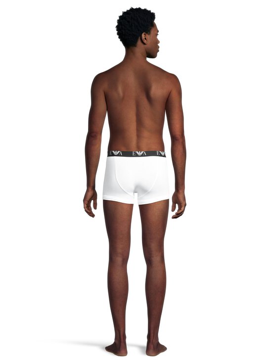 Emporio Armani - Bold Monogram Trunk apakšbikses, 3 gab. - M0042 M0042 WHITE/AR BLUE/BLACK | Stockmann - photo 4