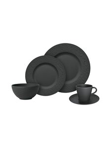 Villeroy & Boch - Manufacture Rock trauki,  20 daļas - BLACK Villeroy & Boch - Manufacture Rock trauki,  20 daļas - BLACK | Stockmann