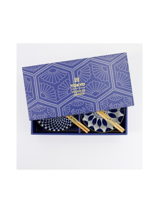 Tokyo Design Studio - Mixed Tayo Giftset -kulhot & syömäpuikot 2-pack - BLUE/WHITE | Stockmann - photo 6