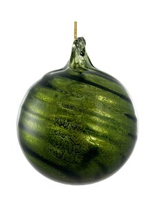 Shishi - Diagonal Lined Antique -joulukuusenkoriste 8 cm - GREEN | Stockmann