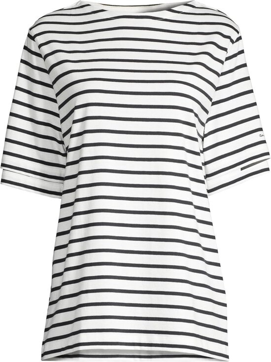 Stripe Boatneck t-krekls