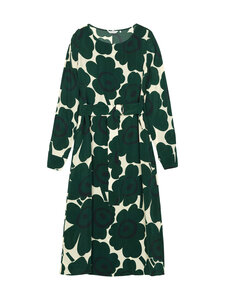 Marimekko - Satunnainen Unikko -mekko - 616 DARK GREEN, LIGHT YELLOW | Stockmann