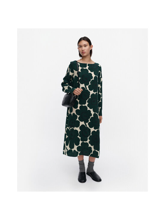 Marimekko - Satunnainen Unikko -mekko - 616 DARK GREEN, LIGHT YELLOW | Stockmann - photo 2