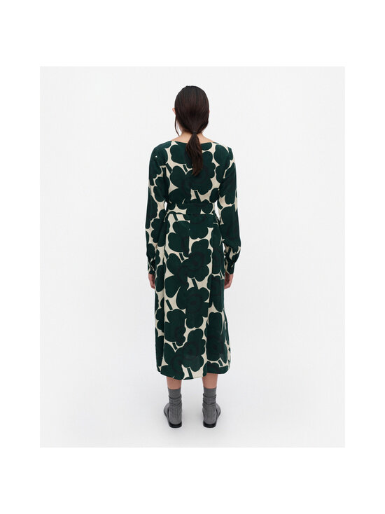 Marimekko - Satunnainen Unikko -mekko - 616 DARK GREEN, LIGHT YELLOW | Stockmann - photo 4