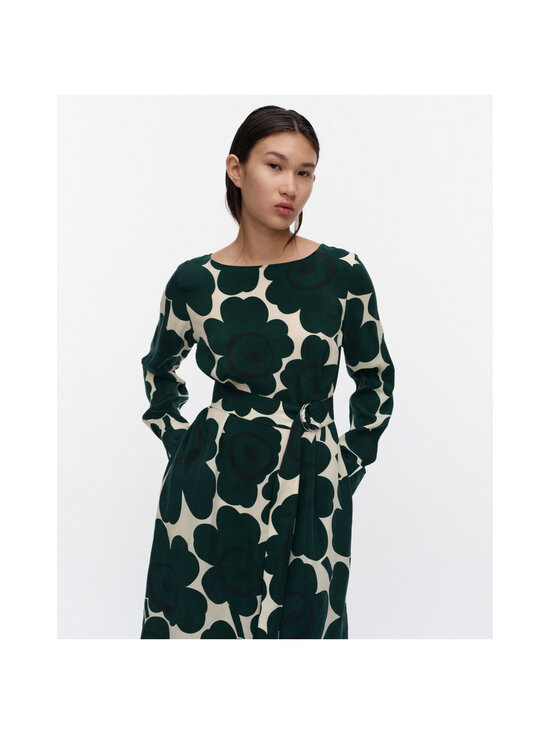 Marimekko - Satunnainen Unikko -mekko - 616 DARK GREEN, LIGHT YELLOW | Stockmann - photo 6