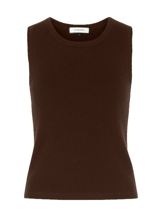 Andiata - Sylva- hihaton kashmirneulepusero - 64 ESPRESSO | Stockmann - photo 1