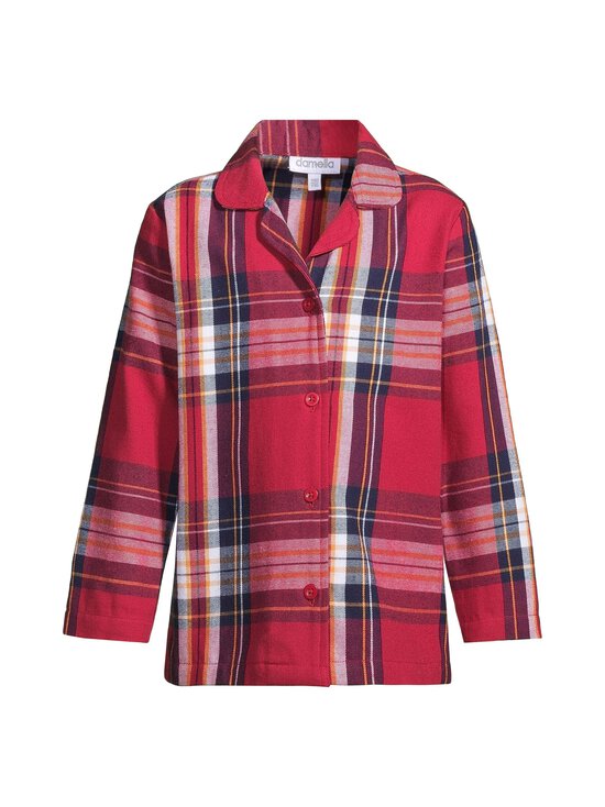 Damella - Ruudullinen flanellipyjama - 191 CRANBERRY | Stockmann - photo 2