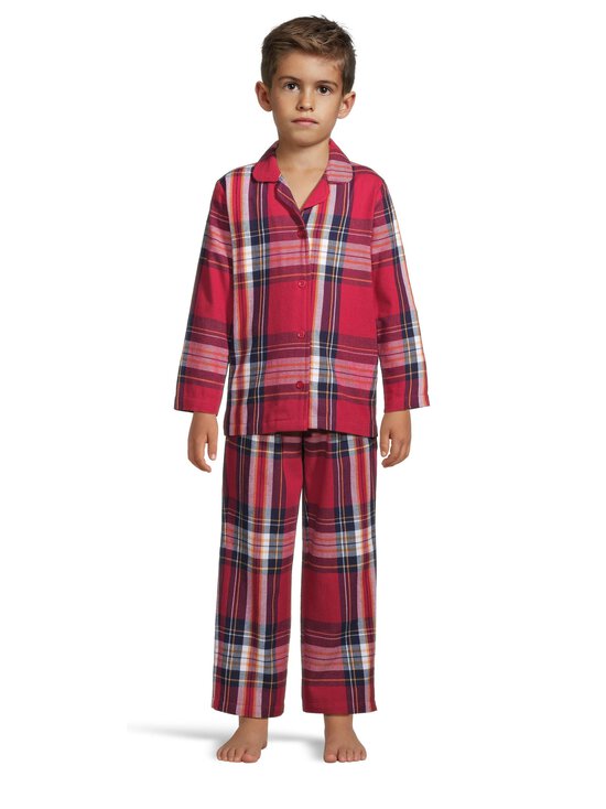 Damella - Ruudullinen flanellipyjama - 191 CRANBERRY | Stockmann - photo 4
