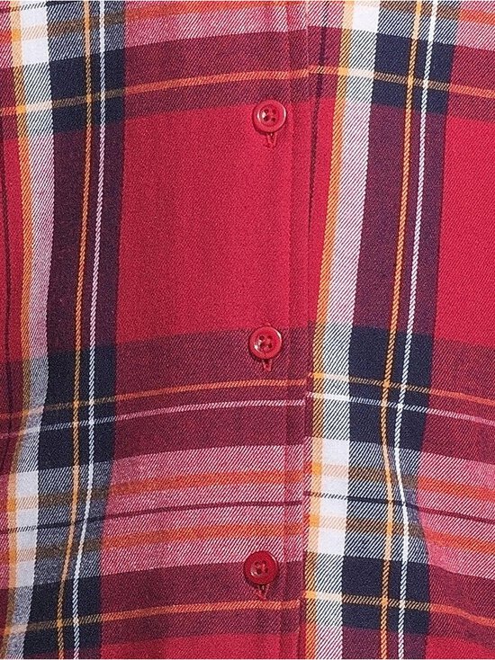 Damella - Ruudullinen flanellipyjama - 191 CRANBERRY | Stockmann - photo 8