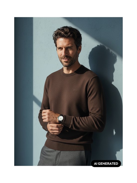 BOSS - Leno-L džemperis - 209 DARK BROWN | Stockmann - photo 5