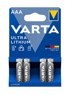 Varta - Ultra Lithium AAA -paristo 4 kpl - GREY | Stockmann