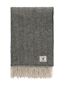 Gant Home - Herringbone vilnas sega 130 x 200 cm - 5 BLACK | Stockmann