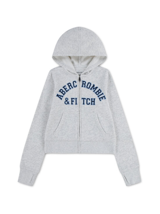 Abercrombie & Fitch - Logo Full Zip jaka ar kapuci - GH3-ANF LIGHT GREY HEATHER | Stockmann - photo 1