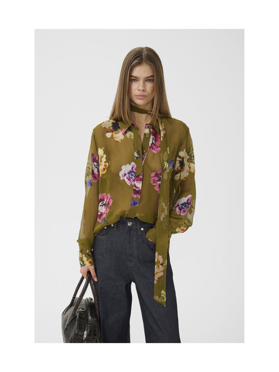 Gestuz - Pluus GZdarcia - 160 OLIVE GREEN FLOWER | Stockmann - photo 5
