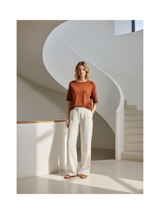 ESSENTIALS by Stockmann - Amanda-merinoneulepusero - BURNED ORANGE MEL 265532 | Stockmann - photo 5