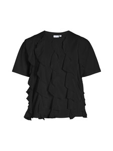 Vila - Viorda Flounce t-paita - BLACK BEAUTY | Stockmann