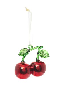 Villa Stockmann - Glass Cherry -joulukoriste - RED | Stockmann