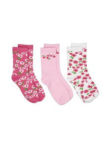 Bogi - Jill zeķes 3 iepak. - PINK FLOWERS | Stockmann