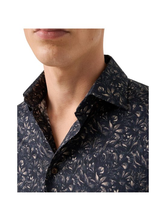 Eton - Long Sleeve Slim Fit Floral Twill -kauluspaita - 38 DARK BROWN | Stockmann - photo 6