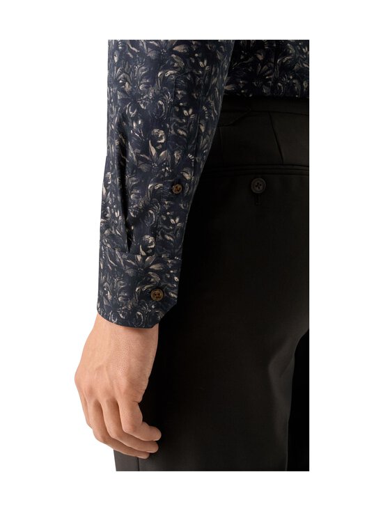 Eton - Long Sleeve Slim Fit Floral Twill -kauluspaita - 38 DARK BROWN | Stockmann - photo 7