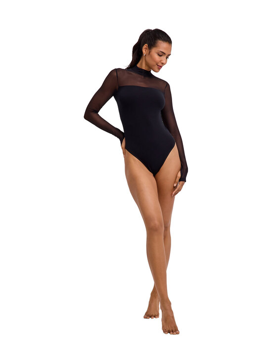Falke - Private Stand Collar String -body - BLACK (3000) | Stockmann - photo 1