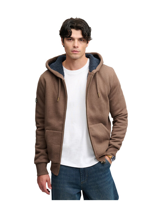 Superdry - Borg- vuorattu hupparitakki - M5P MOCHA BROWN MARL | Stockmann - photo 1