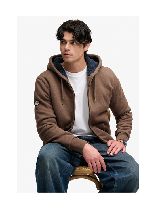 Superdry - Borg- vuorattu hupparitakki - M5P MOCHA BROWN MARL | Stockmann - photo 3