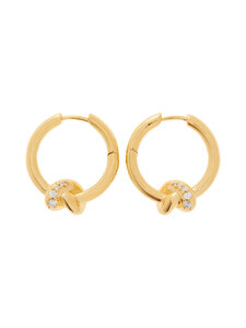 MISSOMA - Lucy Williams Pavé Knot Small -korvarenkaat - GOLD | Stockmann