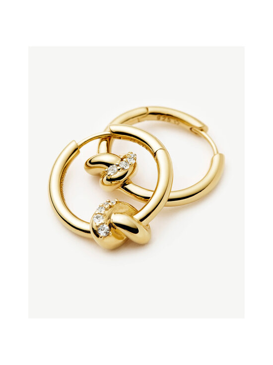 MISSOMA - Kõrvarõngad Lucy Williams Pavé Knot Small - GOLD | Stockmann - photo 3