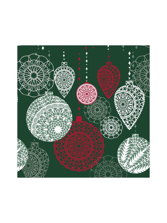Paper+Design - Opulent Baubles papīra salvetes, 20 gab. - GREEN | Stockmann - photo 1