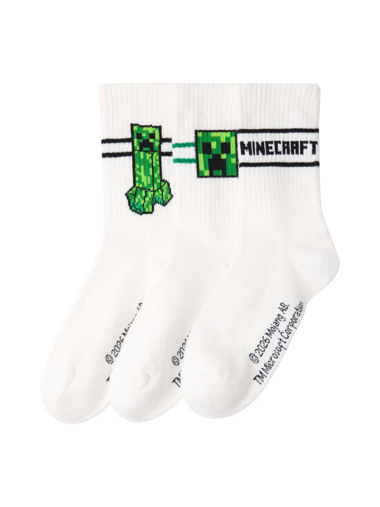 Lindex - Minecraft Sport zeķes 3-pāri - 70 WHITE | Stockmann - photo 1