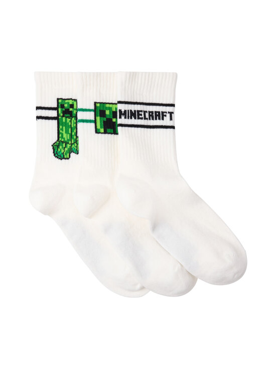 Lindex - Minecraft Sport zeķes 3-pāri - 70 WHITE | Stockmann - photo 2