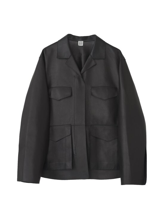 Army Leather Jacket -nahkatakki