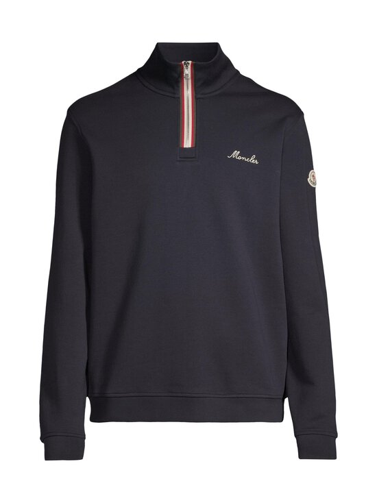 Moncler - Logo T-Neck -collegepaita - 742 NAVY | Stockmann - photo 1