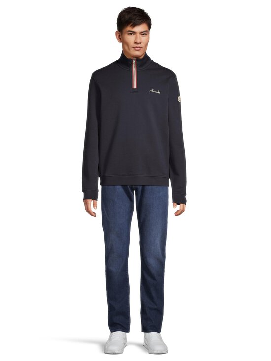 Moncler - Logo T-Neck -collegepaita - 742 NAVY | Stockmann - photo 2