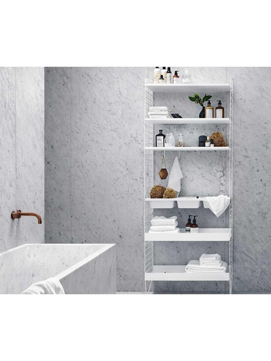 String - String System -metallihylly galvanoitu 58 x 30 cm - GREY | Stockmann - photo 6