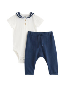 Lindex - Sailor bodijs un bikses - 325 LIGHT DUSTY WHITE | Stockmann