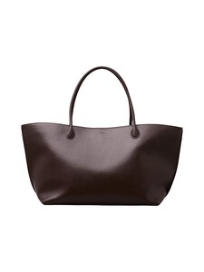 LIÉ STUDIO - The Eva Weekend Tote -nahkalaukku - CHESTNUT BROWN GROSS GRAIN | Stockmann