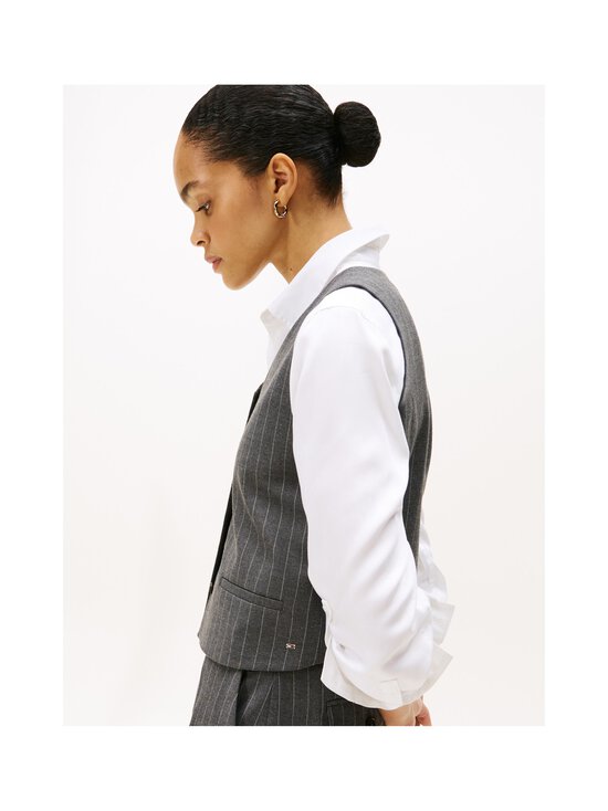 Tommy Hilfiger - Pinstripe Tailored -liivi - 0CT MID GREY HEATHER PINSTRIPE | Stockmann - photo 5