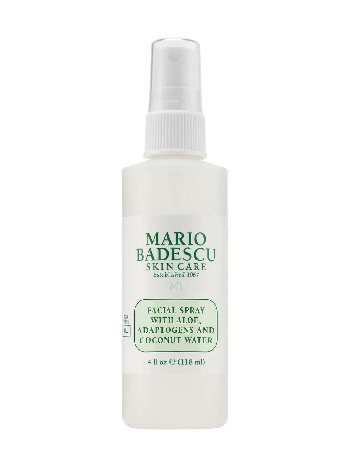 Facial Spray With Aloe, Adaptogens And Coconut Water -kasvosuihke