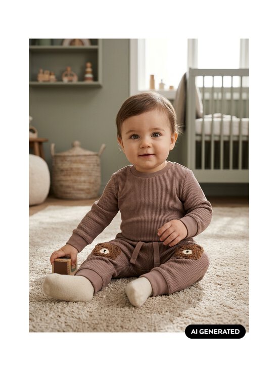 Lindex - Vahvelkoes dressipüksid - 9842 BROWN | Stockmann - photo 3