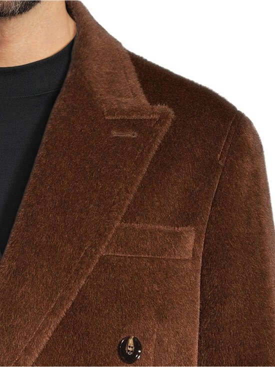 Oscar Jacobson - Alvaro-alpakka-villakangastakki - 580 BARQUE BROWN | Stockmann - photo 4