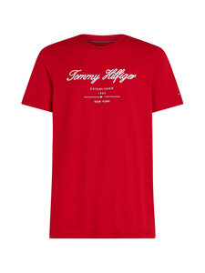Tommy Hilfiger - Script Logo t-paita - XLD MEDIUM RED | Stockmann