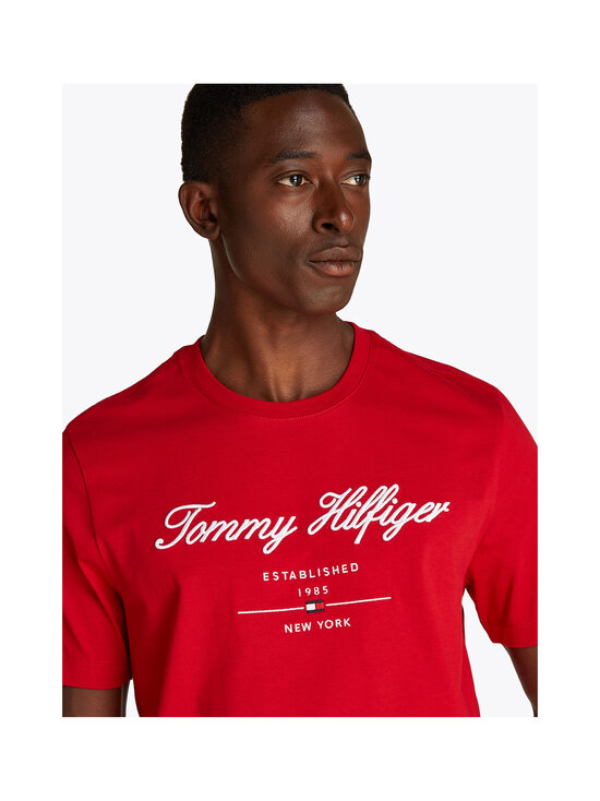 Tommy Hilfiger - Script Logo t-paita - XLD MEDIUM RED | Stockmann - photo 5