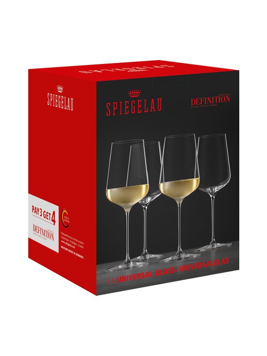 Spiegelau - Definition White Wine Universal 3+1 Value Pack -viinilasit 4 kpl - NOCOL | Stockmann - photo 2