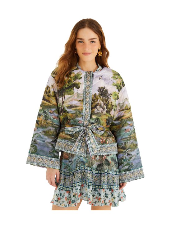 Farm Rio - Countryside Landscape Multicolor -takki - 25191 COUNTRYSIDE LANDSCAPE MULTICOLOR | Stockmann - photo 1