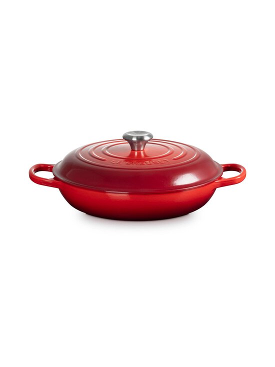 Le Creuset - Shallow Casserole Cerise -valurautapata 3,5 l, 30 cm - CERISE | Stockmann - photo 2